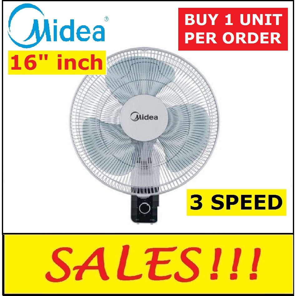 New Model Midea 16 Wall Fan Mf 16fw15ka Mf 16fw6h Shopee Malaysia