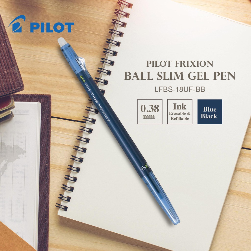 Pilot Frixion Ball Slim Erasable Gel Pen 0 38 Mm Colors Available List 4 4 Shopee Malaysia