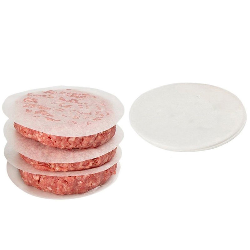 Prep Meal 500Pcs Hamburg Paper Non Stick Baking Oilpaper Burger Bbq Patty Kitchen Cooking - Image 5