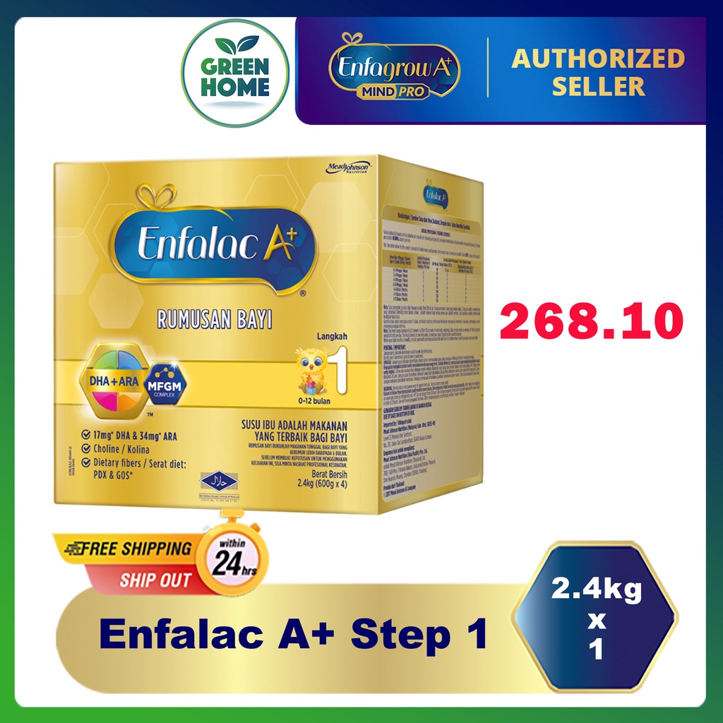 Enfalac A+ Step 1 - 2.4kg (Milk Formula) RM268.10 after rebate