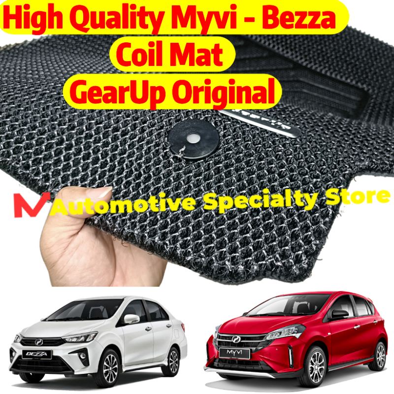 Original Perodua Axia Myvi Bezza Gear Up coil mat carpet floor mat