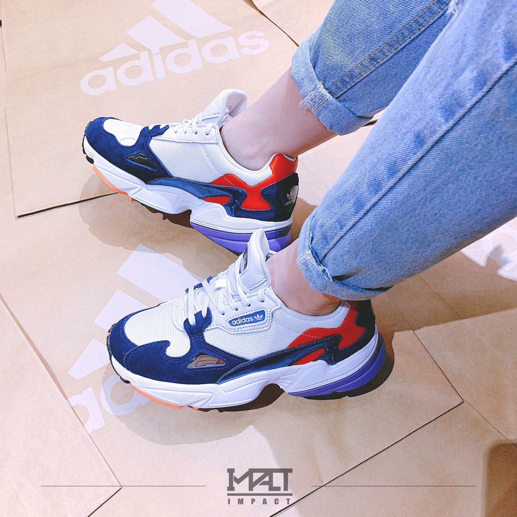 adidas falcon blue and white