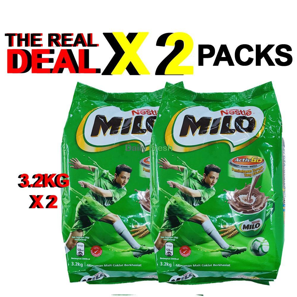 Harga Borong Milo 3 2KG X 2pkt Twin Pack XL Size Chocolate Malt