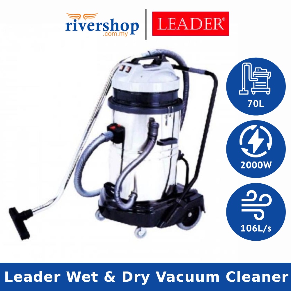 LEADER 15Litres / 30Litres / 70Litres Wet & Dry Vacuum Cleaner with