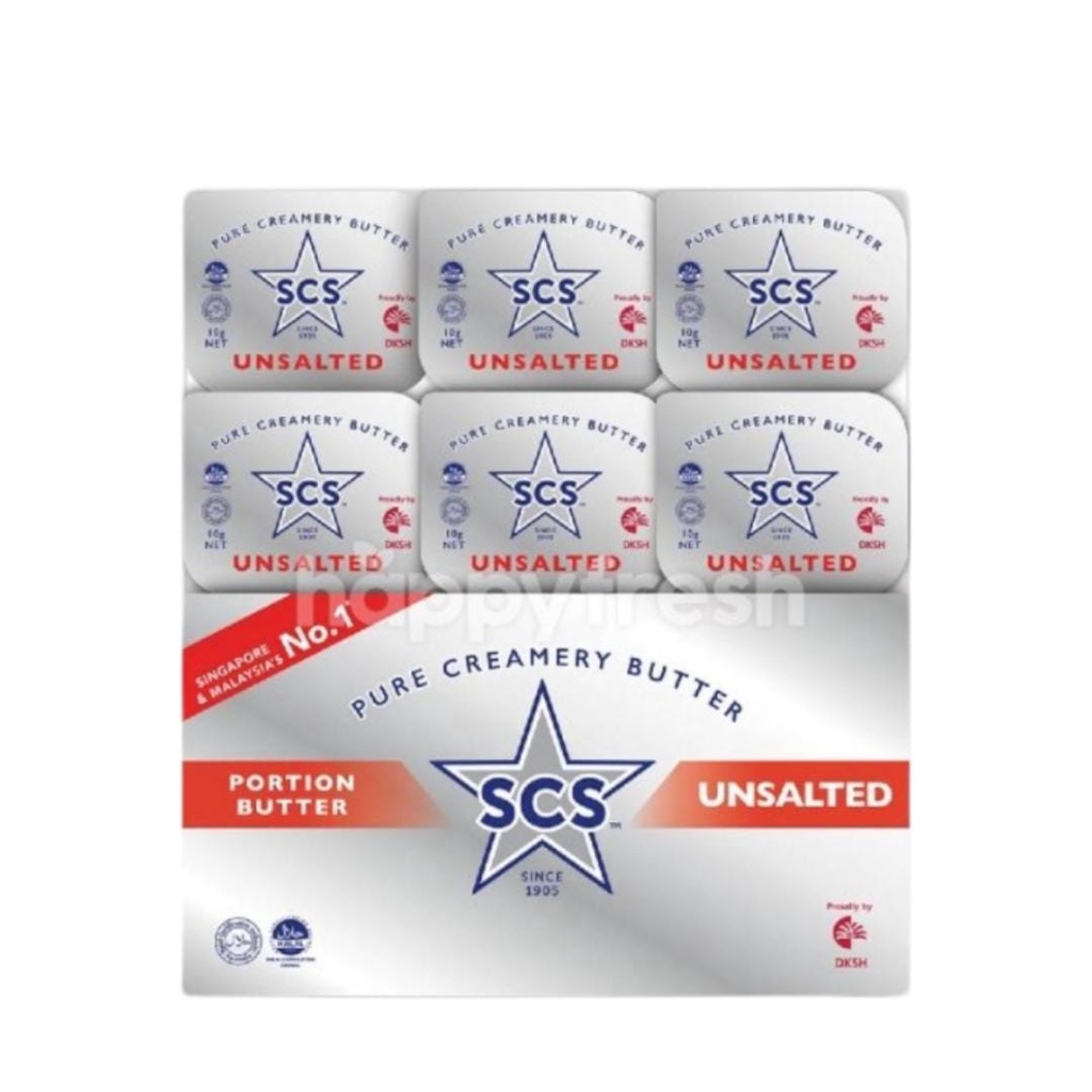 SCS UNSALTED BUTTER 10g (12pcs) HALAL Shopee Malaysia