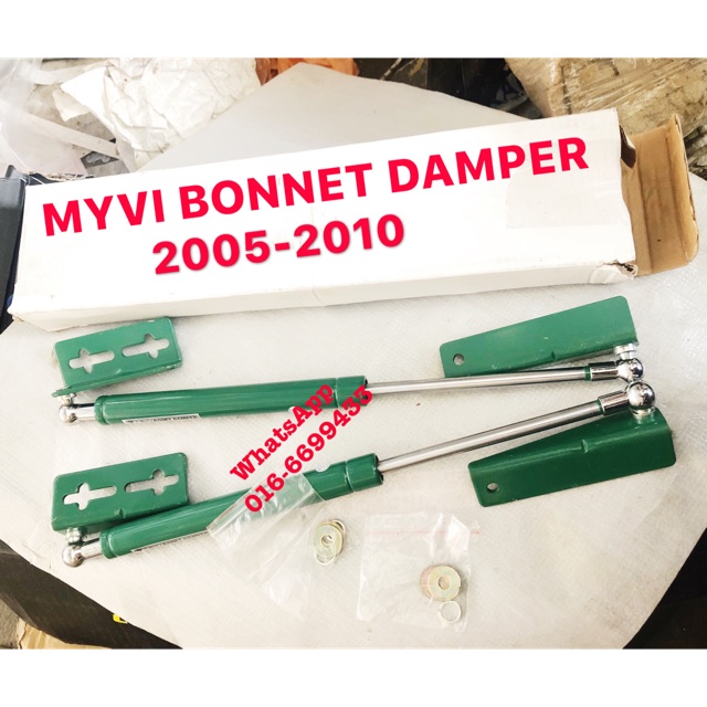 Tein MYVI FRONT BONNET BONET DAMPER ABSORBER GREEN SET 