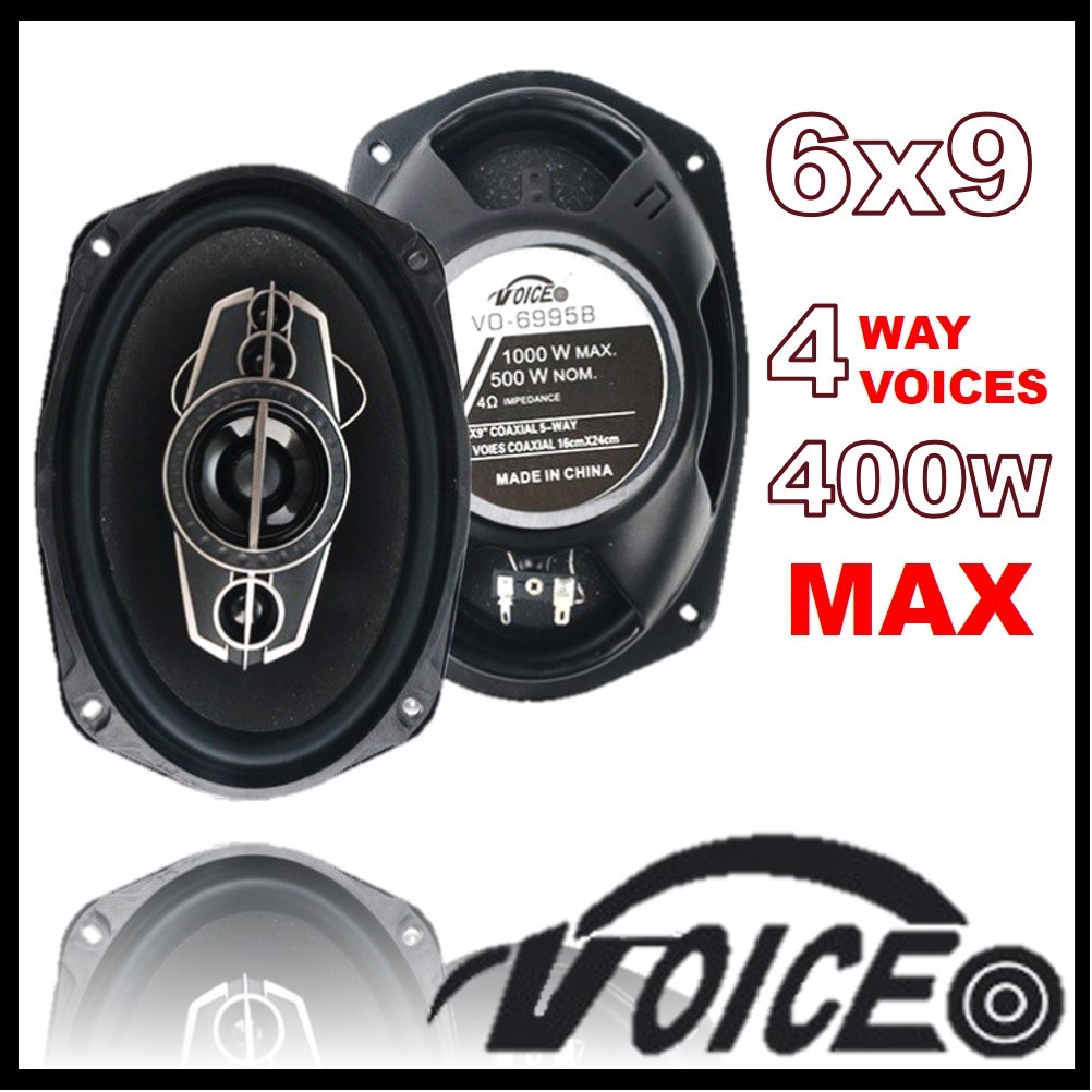 VOICE 6 inch 6x9 inch 4 Inch 4 way 5 way COAXIAL SPEAKER 1000W MAX CAR ...