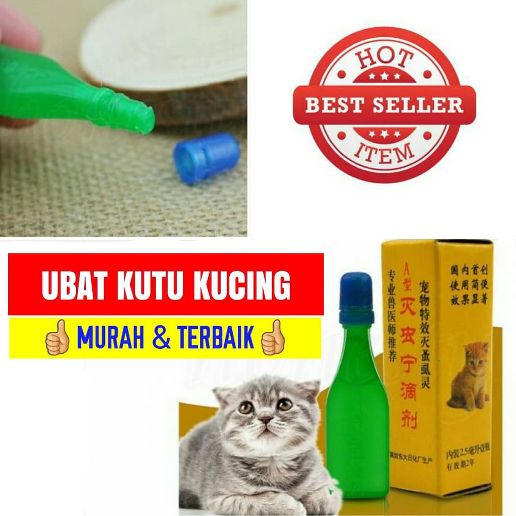 Ubat Kutu Kucing 2.5ml Spot On Flea Tick Treatment for Cat 