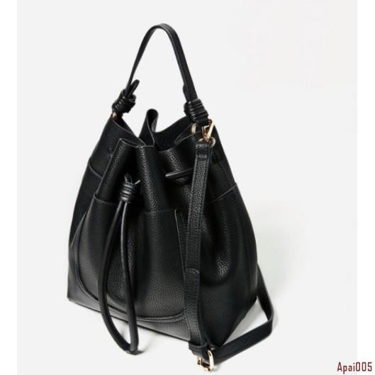 zara leather tote bag