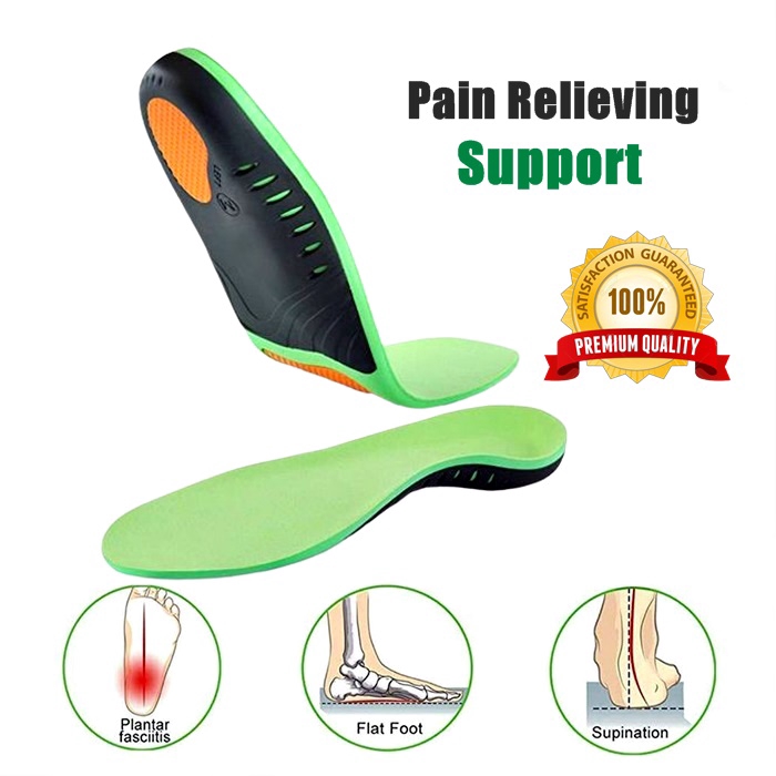 Unisex Orthotic Shoes Insole For Flat Feet Arch Support 1 Pair Shopee