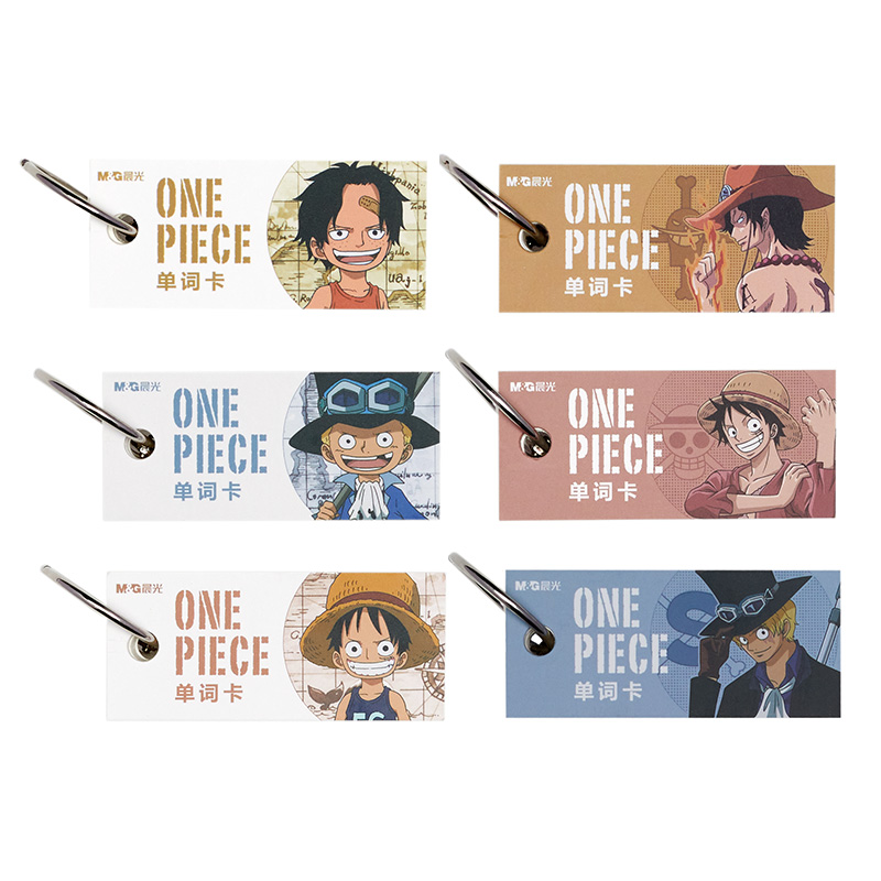包邮 Morning Light One Piece King Limited Ring Buckle Card Back English Word Book Portable Memory Portable Small Book Eng Shopee Malaysia