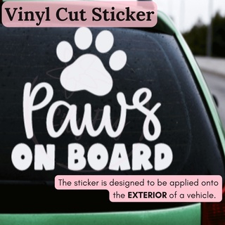 Sticker Magnet Safety Sign Neko Cat Paw "Baby In Car" on Board Cute Auto Decal 