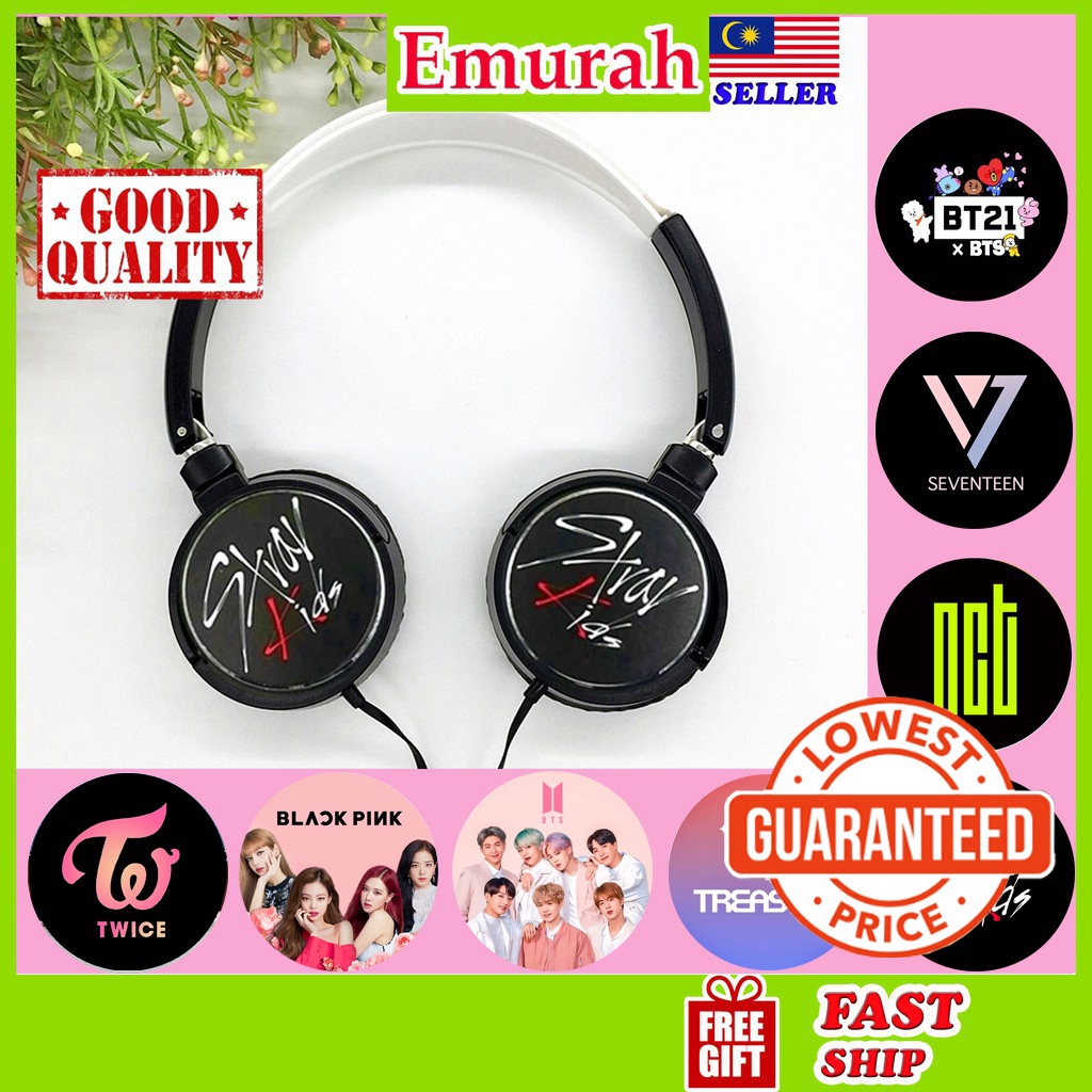 Kpop Headphone Nct Bp Tre Enhypen Seventeen Ateez Twice Got7 The Boyz Premium Quality Earphone Shopee Malaysia