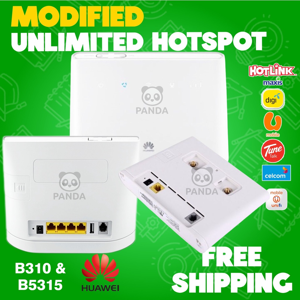 Huawei B310 B315 Wifi Router Modem Modified Bypass Hotspot Sim 4G LTE