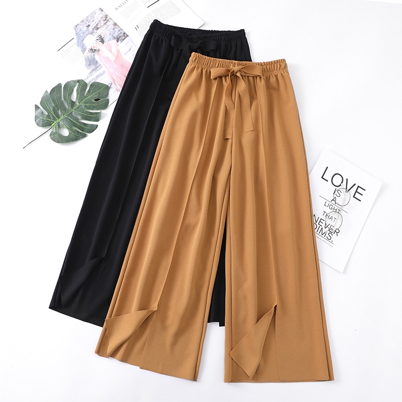 plus size split leg pants