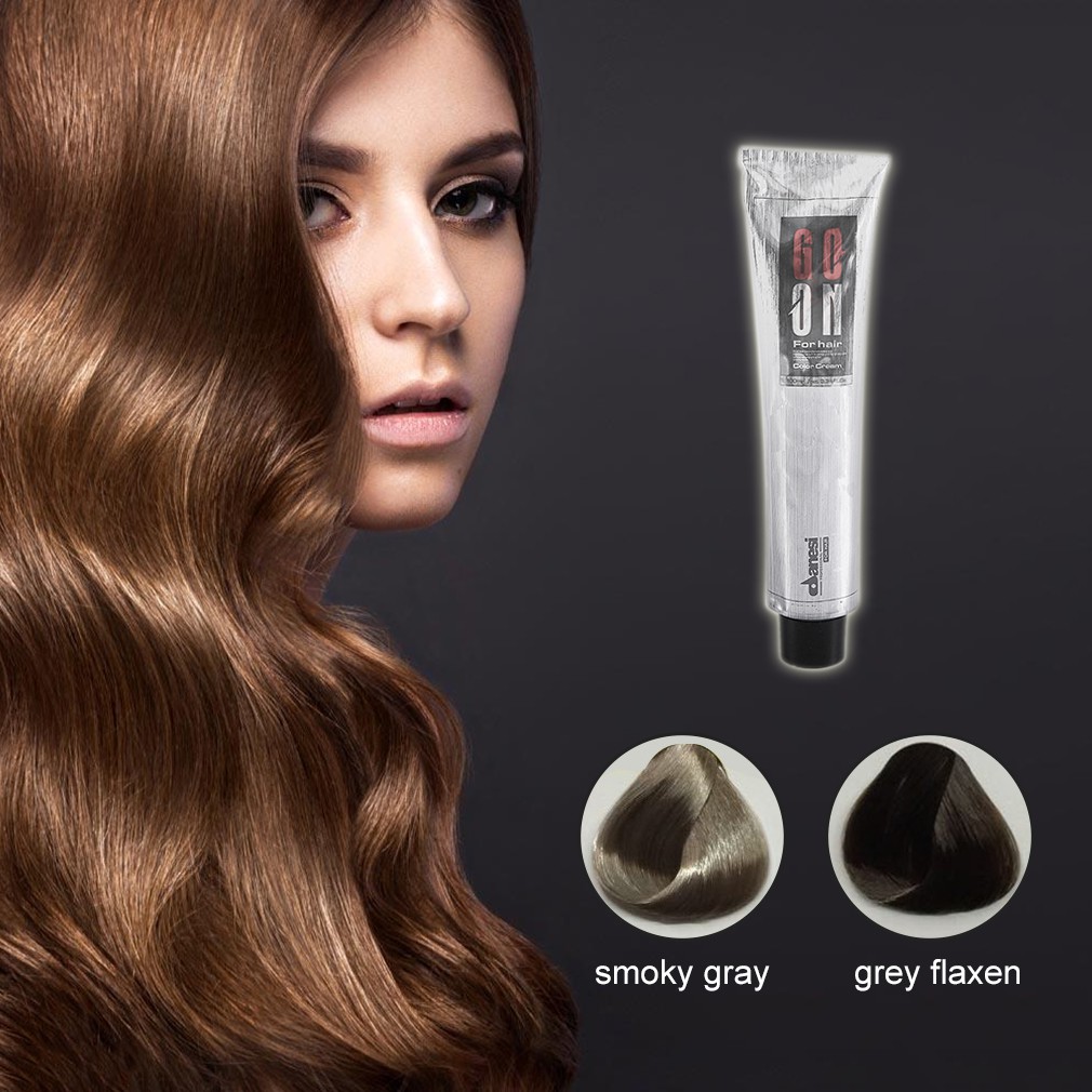 100ml Pro Light Grey Hair Color Natural Hair Dye Cream Dyeing Non
