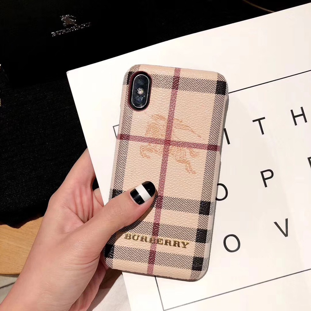 Burberry shell phone case iphone6s 7 8plus X Xs Max Protective sleeve |  Shopee Malaysia