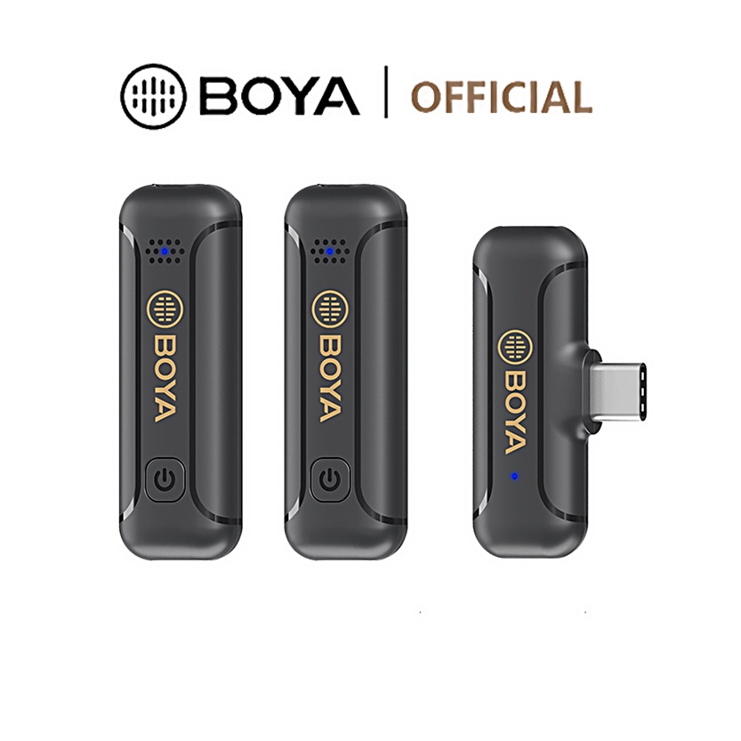 BOYA BYWM3T2U1/U2 TypeC Wireless Lavalier Microphone with Noise