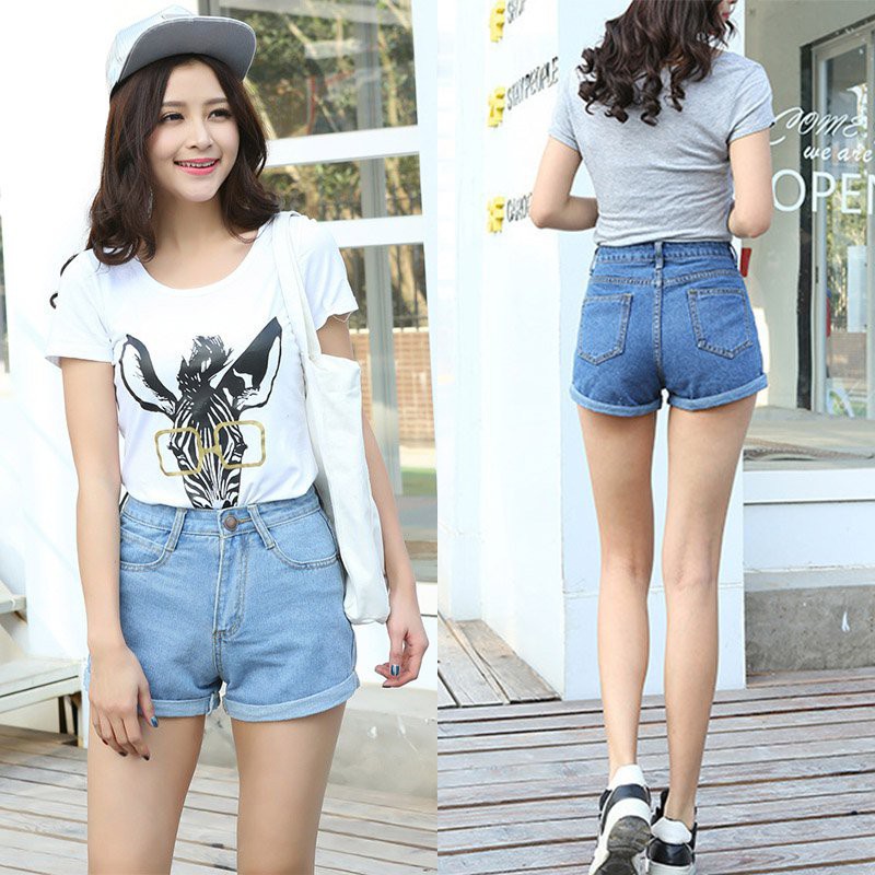 short pants girl jeans