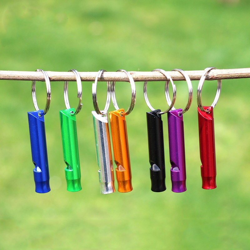 Camping Hiking Survival Whistle ,Small Size Aluminum Emergency Whistle