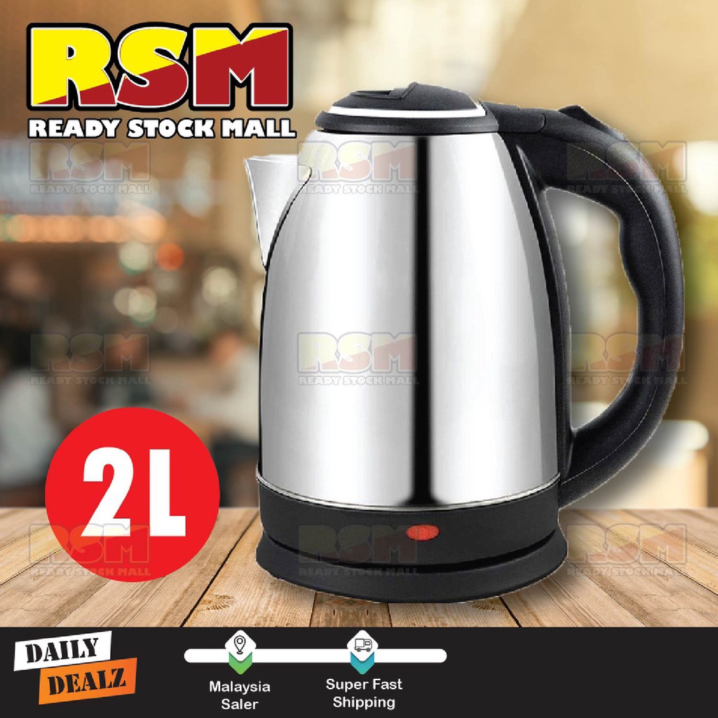 (2L) RAF Electric Automatic Switch Jug Kettle Hot Water Heater Boiler / Cerek Pemanas Air