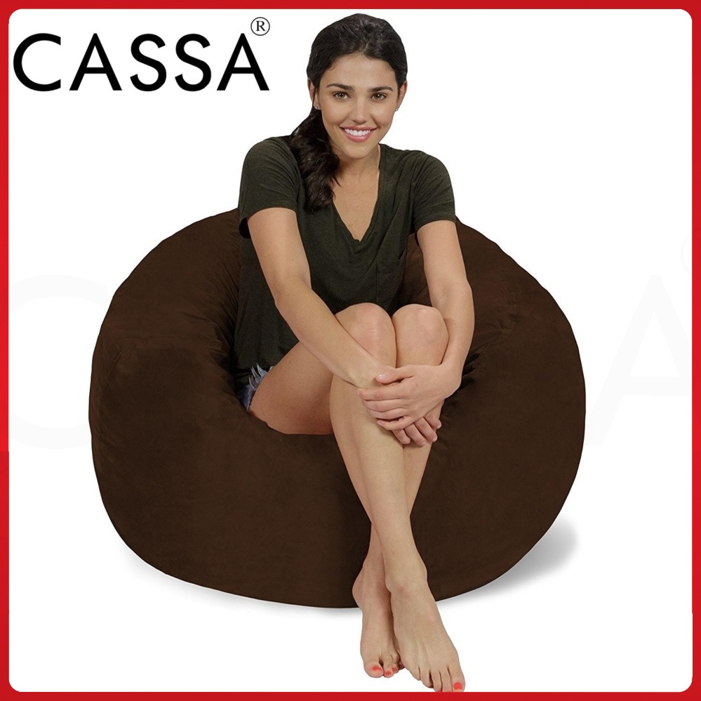 Cassa Super Size Bean Bag Sofa Dark Brown 2 kg