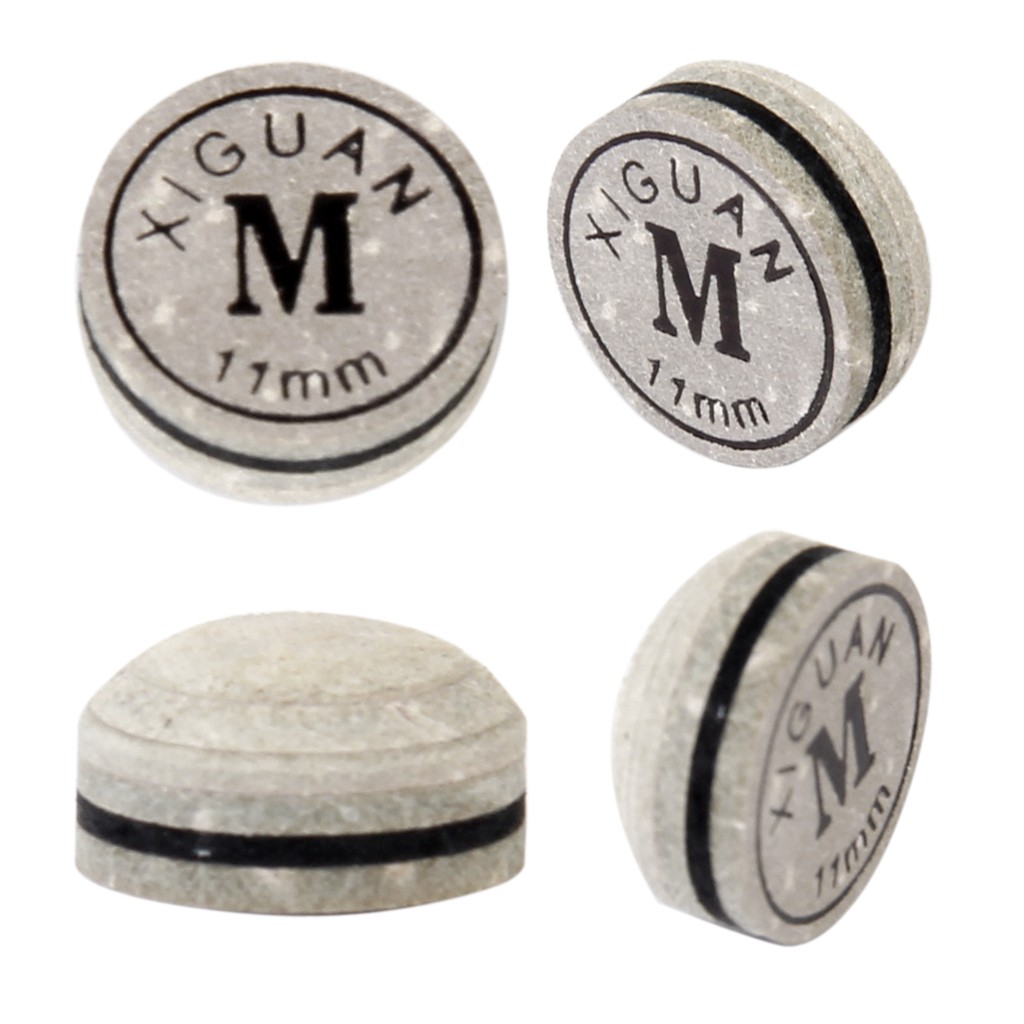 Must Purpose 11mm Artificial Leather Medium Pool Snooker Cue Tip Humidity Resistant Glue - Image 4