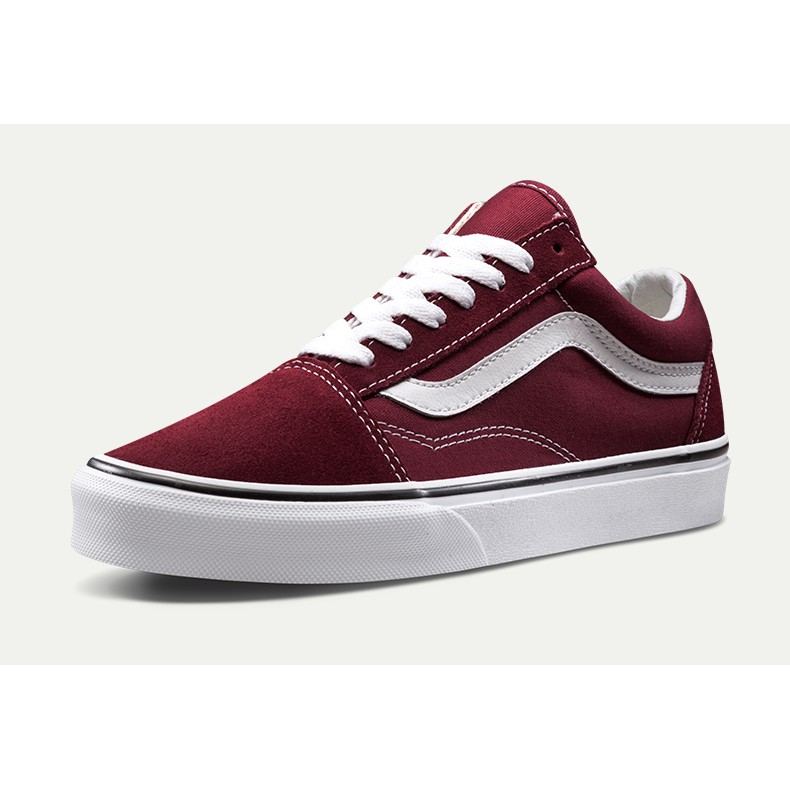 vans shoes maroon color