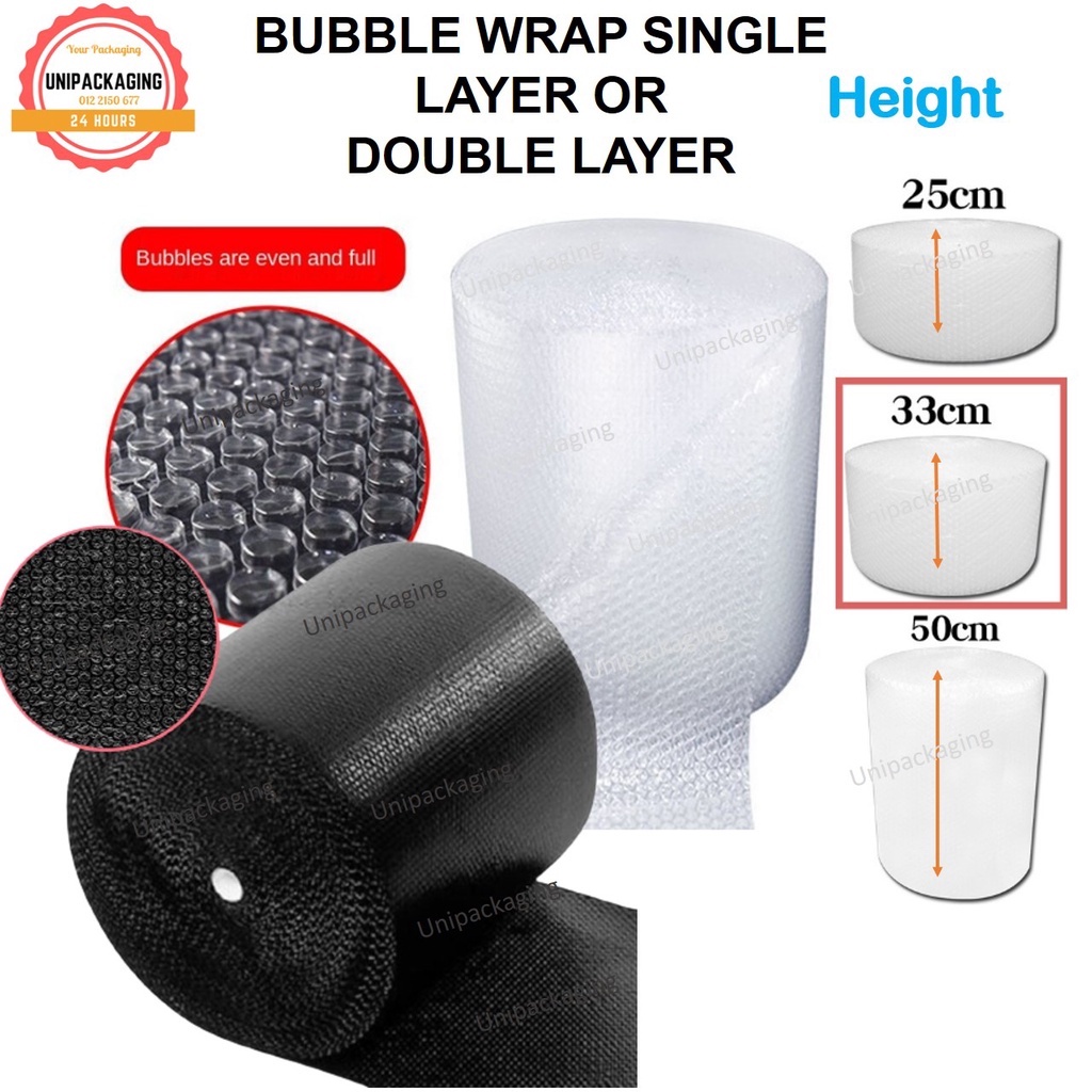 AIR BUBBLE WRAP 100 METER HIGH QUALITY BUBBLEPAK DIRECT FACTORY LOWEST PRICE 50CM THICK SMALL SIZE SUBANG JAYA SHAH ALAM