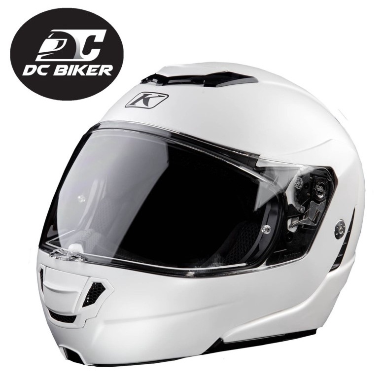 Klim TK1200 Carbon White Modular Helmet (Authorized Dealer) Shopee