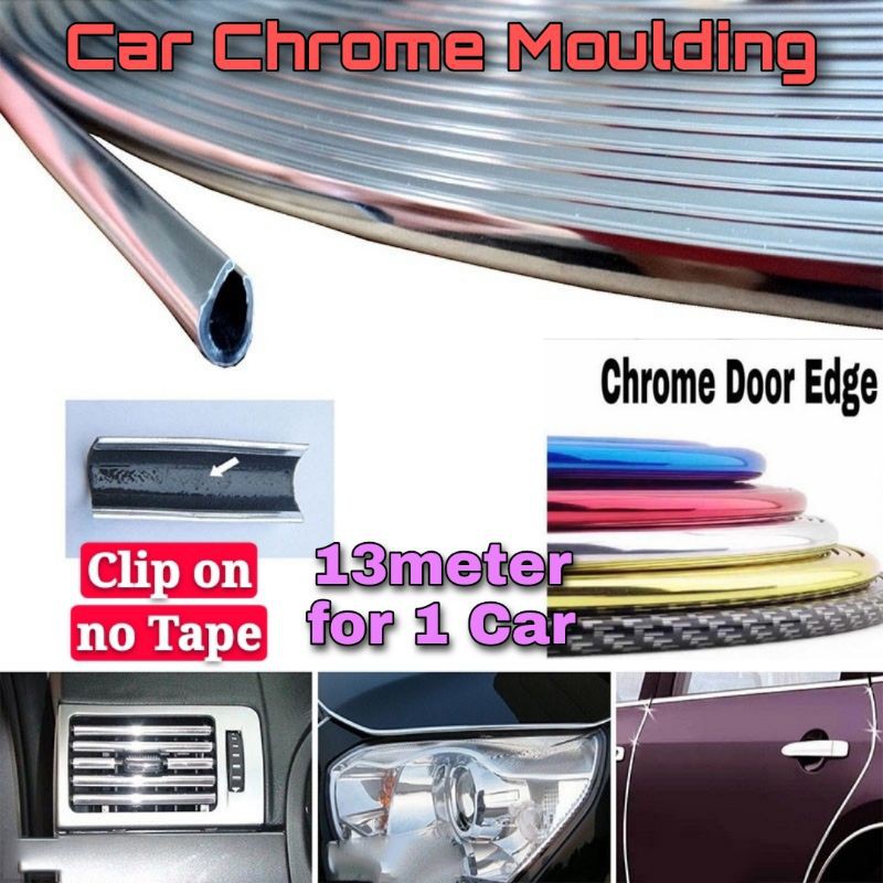 chrome car trim tape