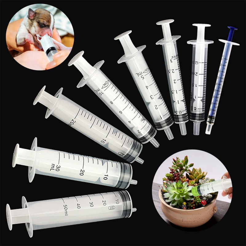 ❤ Picagari Disposable Syringe Luer Slip no needle 1ML/2.5/5ML/10ML/20ML/30ML 一次性针筒塑料大号喂食器无针注射器|