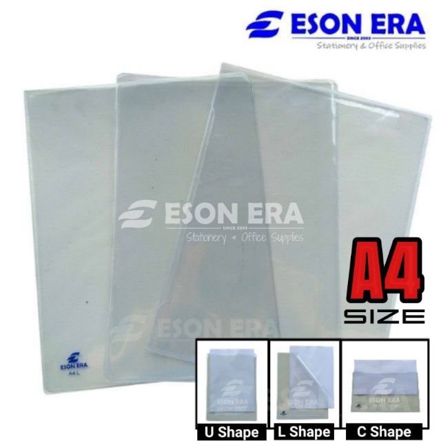 [A4] Clear Folder A4 PVC Document Clear Holder L Shape/ U Shape/ C ...