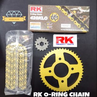 Honda Rs150 O Ring 428 Sbk Sprocket Rk Gold Chain Full Set