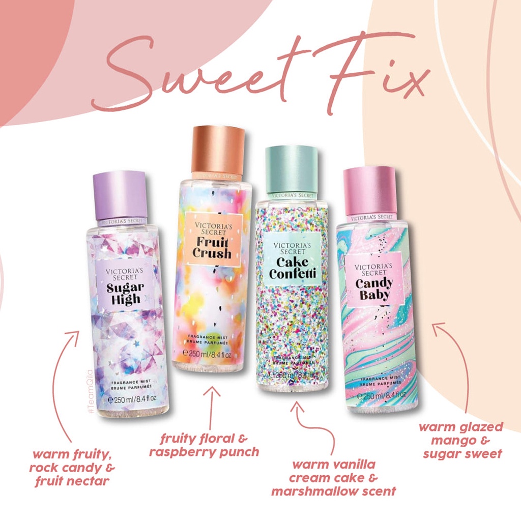 Original Rejected Victoria Secret SWEET Body Mist Perfume Fragrances