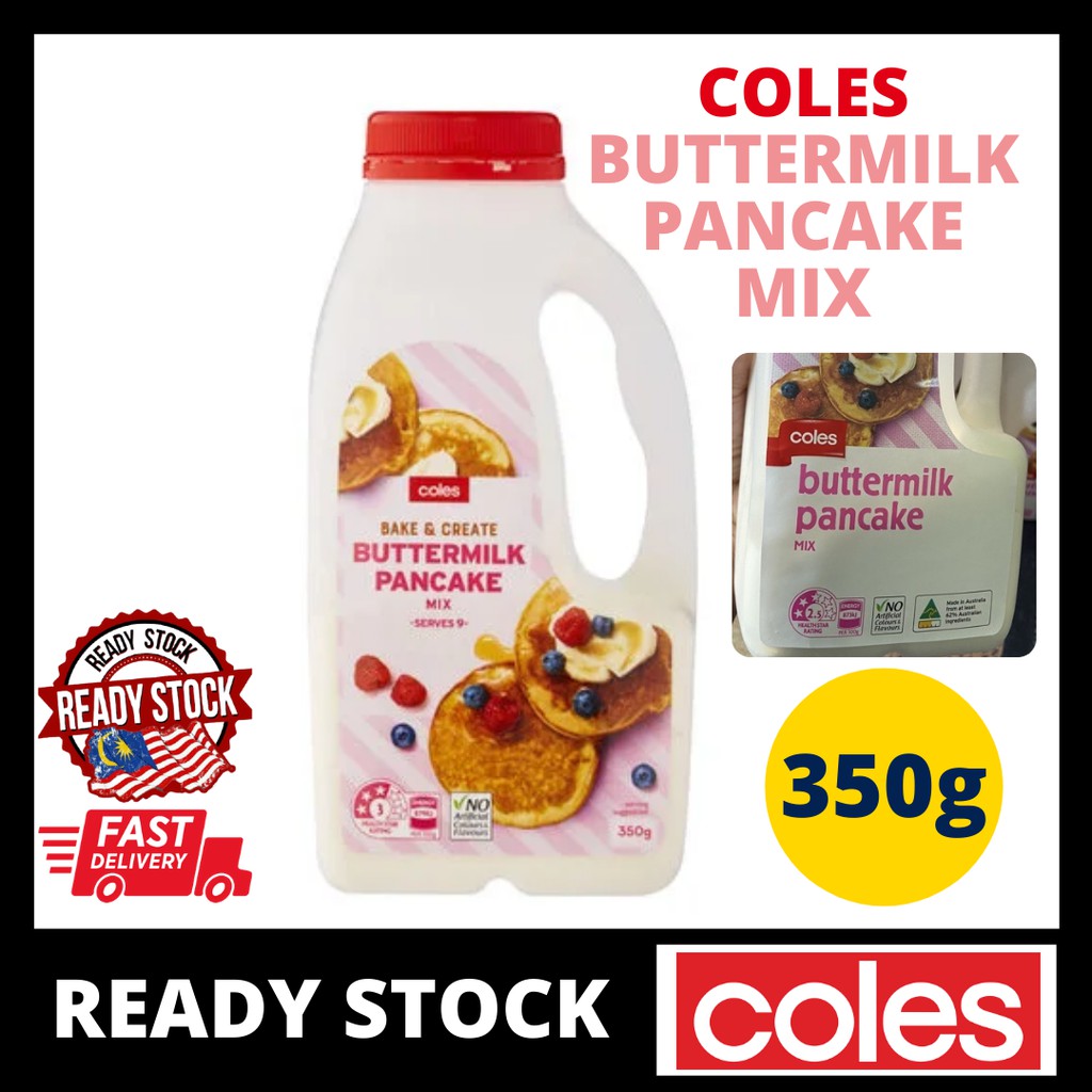 (READY STOCK) Coles Pancake Mix Australia Buttermilk Pancake Mix 350g