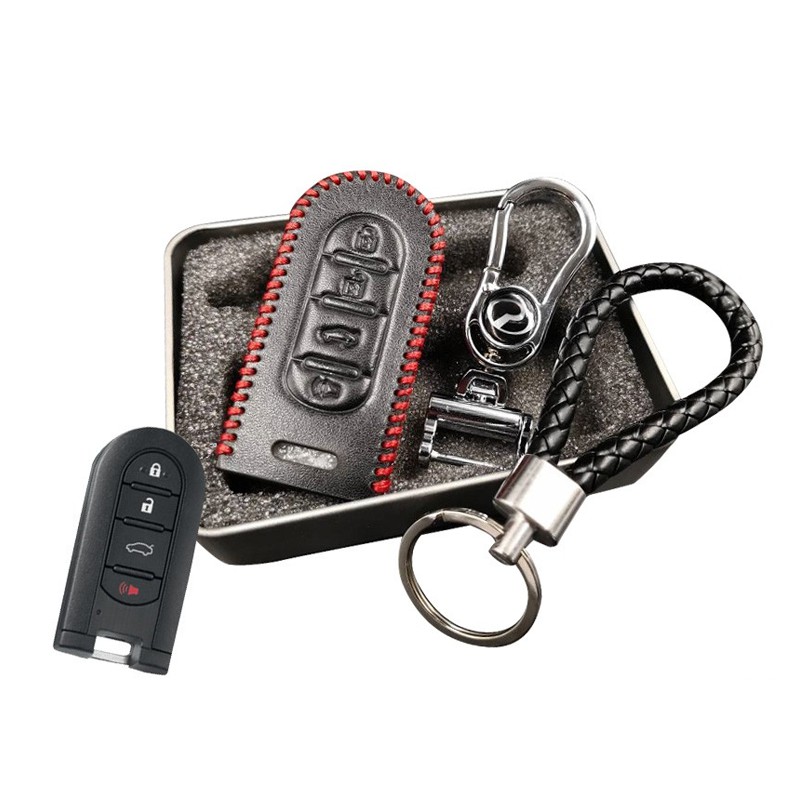 Nexus Car Perodua Myvi Bezza Aruz Axia Genuine Leather Key 