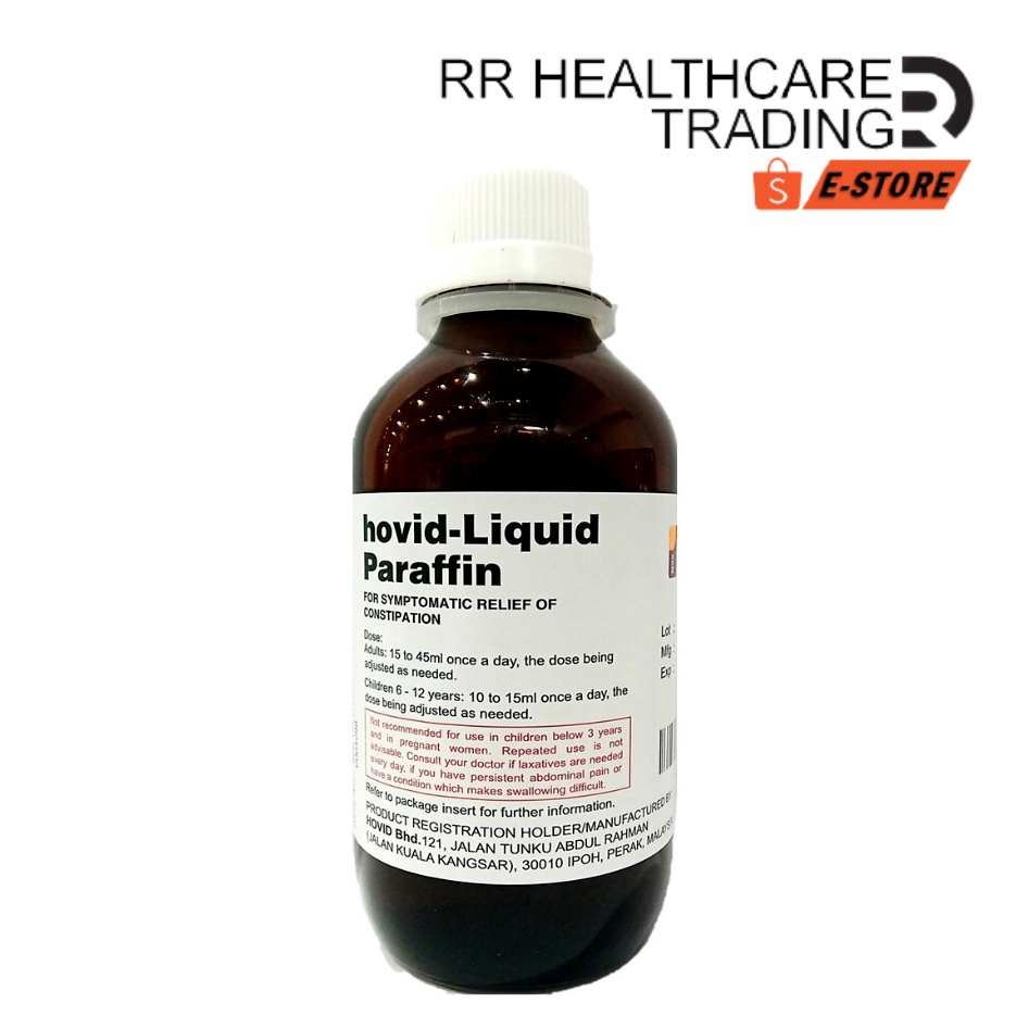 READY STOCK! Hovid Liquid Paraffin 100ml (Exp 04/2024) For relief from