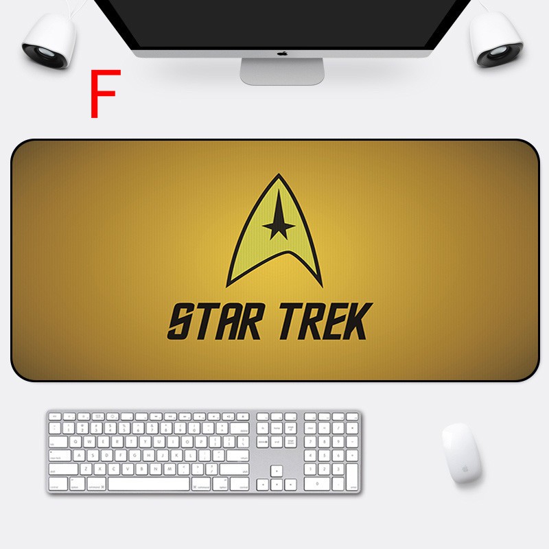 Star Trek Game Yellow Logo Mouse Pad Office Pad Large Desk Mat