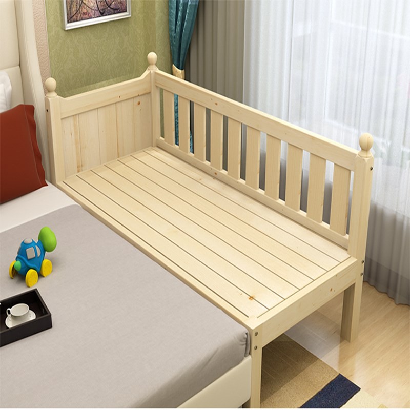 Katil bayi solid wood children's bed with guardrail boys and girls bed ...