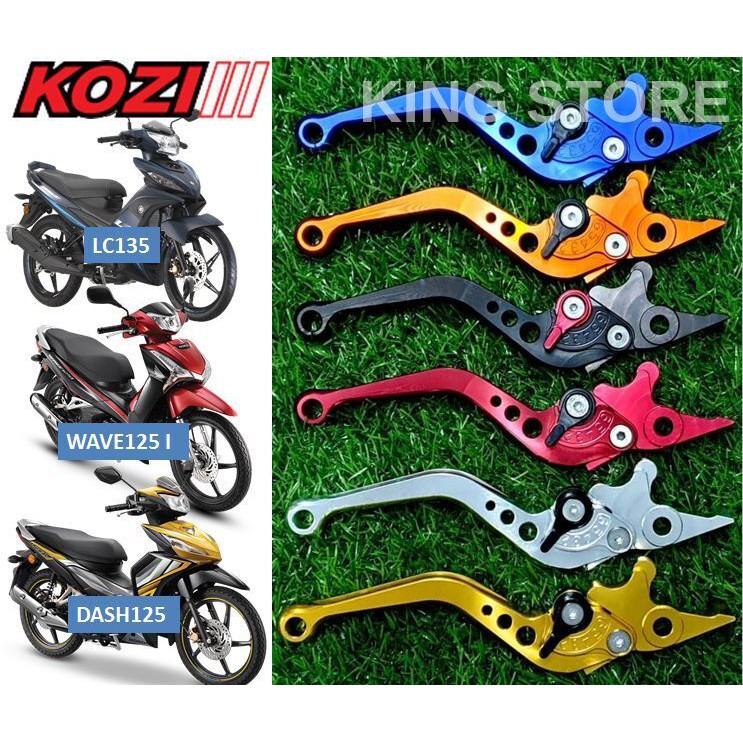 100 Original Kozi Alloy Brake Lever Set Yamaha Lc135 Honda Dash 125 Wave 125 S Wave 125 I Alpha 110 Disc Shopee Malaysia