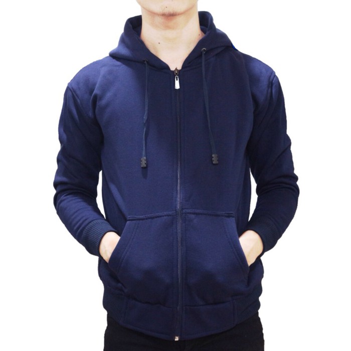 navy zipper hoodie