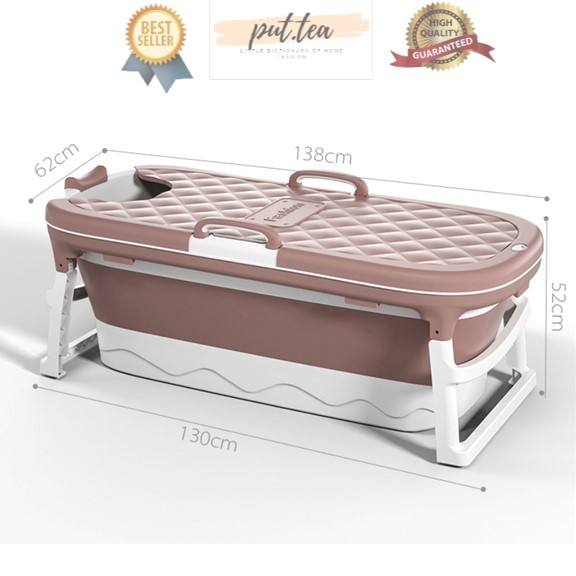 high quality Foldable & Portable Plastic Family Bathtub Home Spa Tub Largest Size 138cm with