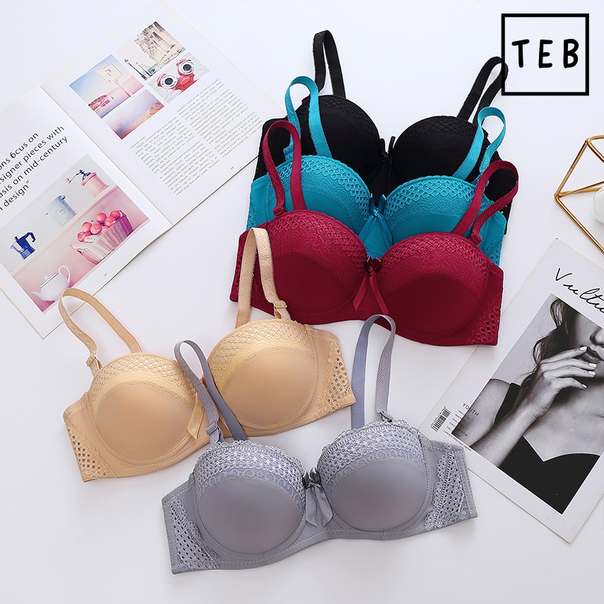 [READY STOCK] Demi /Half Cup Bra with Lace Edging Wired / Coli Wanita ...