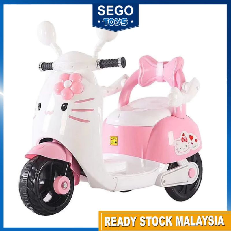 6V Hello Kitty ELECTRIC RIDE ON MOTORBIKE FOR KID Rechargeable Bike Kid