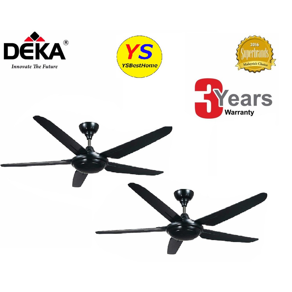 2 Units Deka K9 4 Speed 5 Blade Ceiling Fan 56 With Remote
