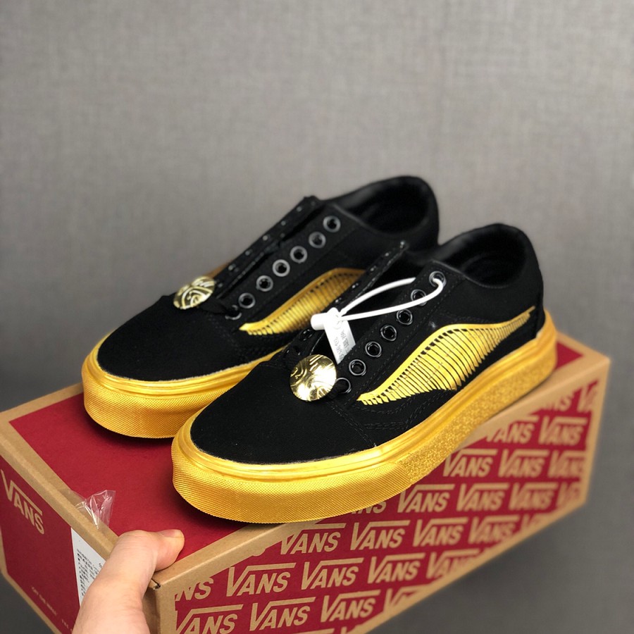 black and gold vans