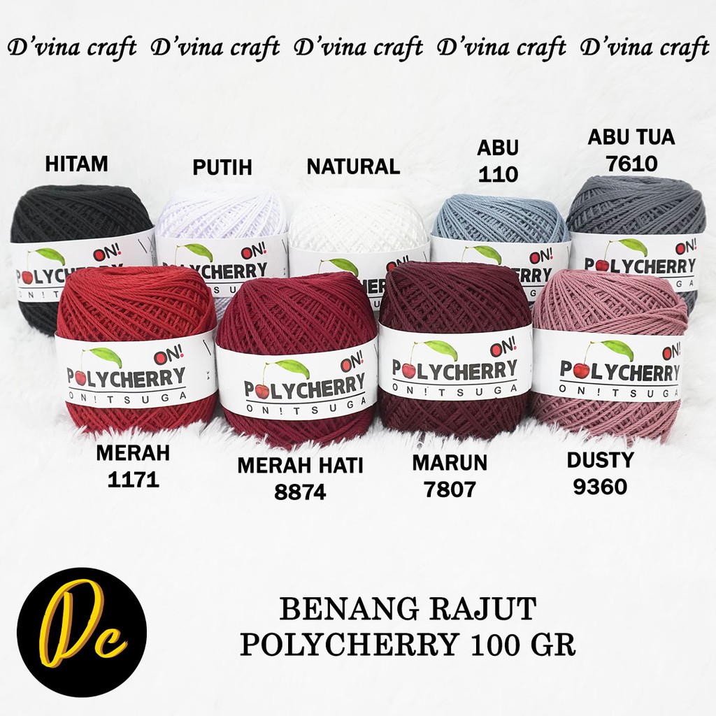 Polycherry Onitsuga Knitting Yarn 100 Gr Shopee Malaysia