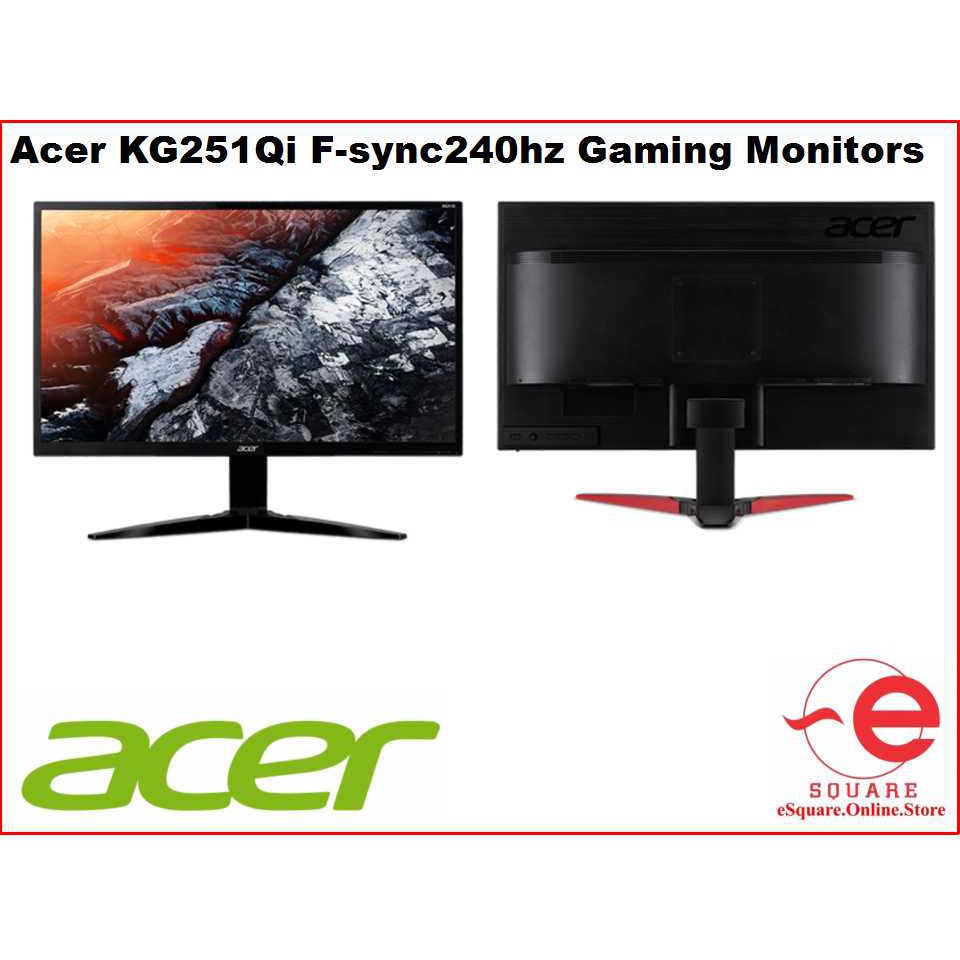 Acer Kg251qi 25 240hz Gaming Monitors Shopee Malaysia