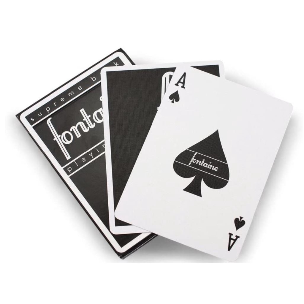 FONTAINE BLACK Playing Cards Bicycle Ellusionist Theory11 Cardistry |  Shopee Malaysia